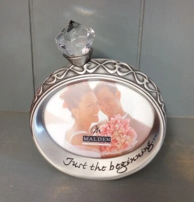 Malden Picture Frame Wedding Engagement Diamond Ring Bling Just the Beginning  - Image 1 of 4