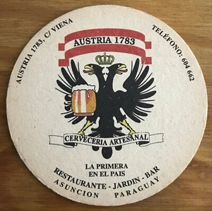 Paraguay Austria 1783 Beer Coaster - Bild 1 von 2
