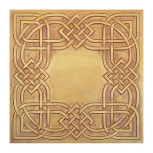 Suspended Ceiling Tile Decorative Panel for Cafe PL61 Vintage brown gold 10pcs - Picture 1 of 22