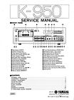 Service Manual-Anleitung für Yamaha K-950 