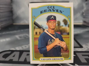 2021 Topps Heritage Minor League Vaughn Grissom RC #109 ROOKIE CARD Braves - Foto 1 di 2