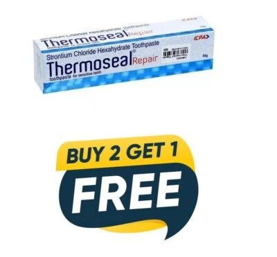 ICPA Buy 2 Get 3 Thermoseal Repair Toothpaste 50g Each Sensitive Teeth & Cavity Prote