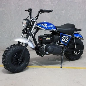 MB200 Trail Master Hurricane Mini Bike - Full sized Kids Adults Dirt Bike BLUE - Picture 1 of 24