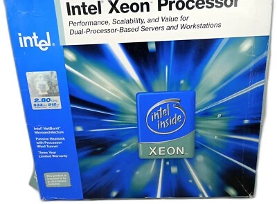 Intel Xeon Processor 2.80 Ghz 533 Mhz 512 kb L2 Cache - Image 1 of 4