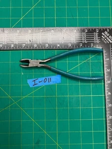 Vintage 7,25" Kanalschloss Nr. 728 diagonale Drahtschneidezange Werkzeug blauer Griff, USA - Bild 1 von 8