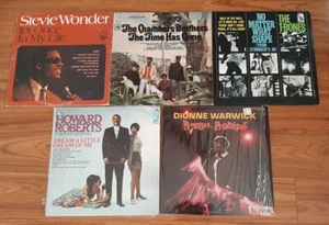 LOT of 5 R&B and soul LP Stevie Wonder Dionne Warwick T-Bones Chambers Brothers - Picture 1 of 7