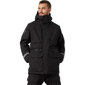 Parka Helly Hansen Arctic Transition - Uomo Large Nuovo con etichette Nero $400+ - Foto 1 di 4