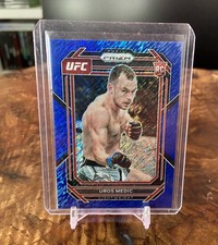 2023 Panini Prizm UFC Uros Medic RC Card Rookie #158 FOTL Blue Shimmer 10/10