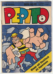 ✪ Pepito #03/1973 Wieder mit Stockfisch als Supermann, Gevacur | COMIC | KAUKA