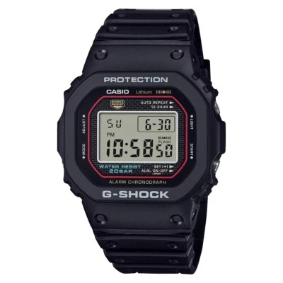 G-Shock Original 5000 Series Re-Creation Classic Black Digital Watch DW-5000R-1A - image 1 of 4