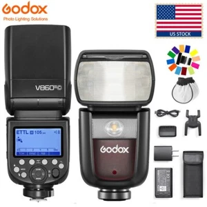 US Godox V860III-C 2.4G TTL HSS 1/8000s Camera Flash Speedlite Light for Canon - Picture 1 of 12