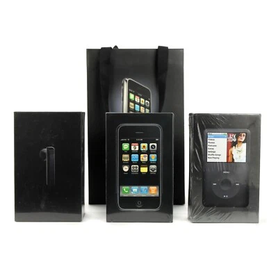 Apple iPhone 2G 8GB - w/ Headset & iPod New Sealed in Box 2007 - Image 1 of 4