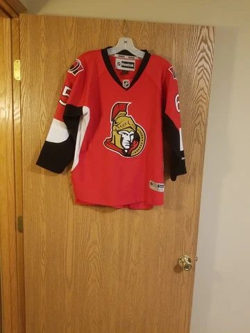 Eric Karlsson #65 Ottawa Senators Sewn Reebok Jersey Youth L/XL EUC Cover