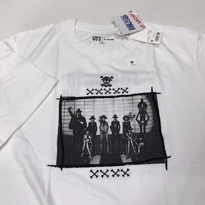 Uniqlo X One Piece UT Archive White Luffy Skull Double Sided T Shirt Sz M New - Picture 1 of 11