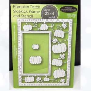 Mohn KÜRBIS PATCH Sidekick Rahmen Herbst Herbst Halloween Stanzformen & Schablone - Bild 1 von 2