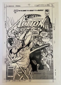 Action Comics # 505 acetate - Superman vs. alien beast 1980 - Picture 1 of 4
