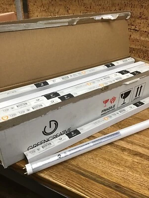 (4-Pack) 2ft LED T8 Lamp 120/277V 8W 3500K 24" (F17T8 replacement) - Image 1 of 4