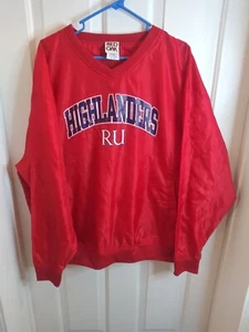Vintage Red Oak Sportswear Highlanders Windbreaker Pullover Gr. XL Rugby - Bild 1 von 10