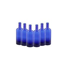 6x Swan Bottiglia Blu modello VAND per Acqua 750 ml con tappo argentato