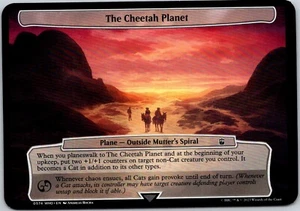 Magic The Gathering Cheetah Planet Doctor Who Commander Planechase Planes MTG - Picture 1 of 1