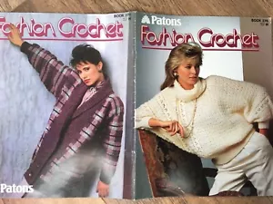 Vintage 1980s Patons Fashion Crochet Booklet No 270 RARE - Picture 1 of 5