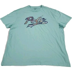 Polo Ralph Lauren Kurzarm Spell Out T-Shirt Hawaii Print Herren Gr. XL NEU - Bild 1 von 4