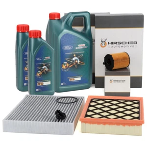 HIRSCHER Filterset 3-tlg + 7L ORIGINAL 0W30 Motoröl für FORD MONDEO 5 2.0 TDCi - Bild 1 von 7