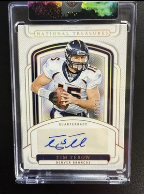 2024 National Treasures /10 GOLD TIM TEBOW Auto Denver Broncos SSP 🔥🔥🔥 - Image 1 of 3