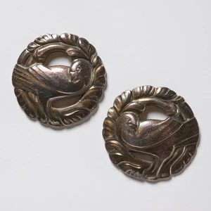 Vintage Georg Jensen Sterling Silber Taube Ohrstecker 66 - Bild 1 von 3