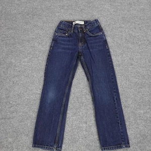 Levis 505 Jeans Boys 10 Slim Blue Straight Leg Denim Youth W23 L25 Cotton - Picture 1 of 21