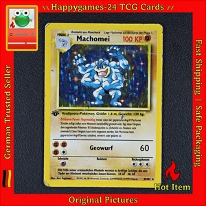 Machomei - 1. Edition Pokemon Karte TCG WOTC 8/102 Rare Holo Base Basis-Set /P96 - Bild 1 von 16