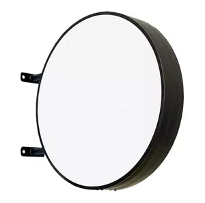 Caja de luz de proyección iluminada redonda de doble cara 80 cm CON IMPRESIÓN DE LOGOTIPO - Imagen 1 de 5