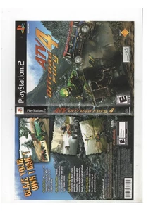 ATV Offroad Fury 4 PS2 Artwork Only Authentic Playstation - Picture 1 of 1