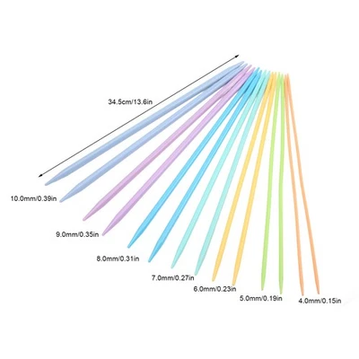 14pcs Double Pointed Needles Plastic Material Ergonomic Design For - image 1 of 4