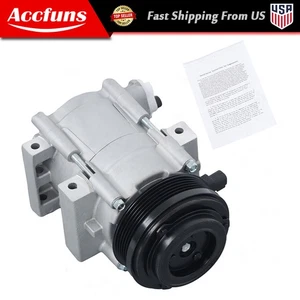 Compresor de aire acondicionado con embrague para Ford E-150 E-250 E-350 E-450 Super Duty Mustang - Imagen 1 de 15