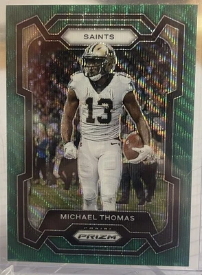 Tarjeta NFL 2023 Panini Prizm #216 Michael Thomas Green Wave New Orleans Saints Foto 1 de 2