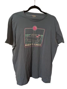 Camiseta Old Navy Para Hombre Azul Suave Lavado Cuello Redondo Gráfico Talla L Keep It Classic - Imagen 1 de 8