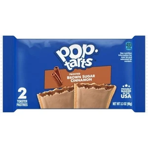 Kellogg s Frosted Pop Tart Brown Sugar Cinnamon Two Pack, 3.3 Ounces, 6 Per Box, - Picture 1 of 9