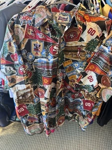 Vintage Reyn Spooner San Francisco 49ers Hawaiian Shirt Mens XL NFL Super Bowl - Picture 1 of 5