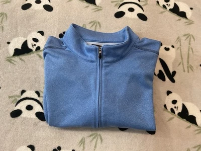 Pullover de rendimiento Pebble Beach grande azul bebé 1/4 cremallera para hombre Foto 1 de 4