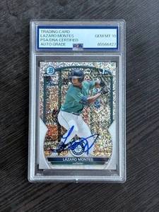 2023 Bowman Chrome Lazaro Montes #BCP58 Speckle Refractor #’d /299 PSA 10 Auto - Bild 1 von 2