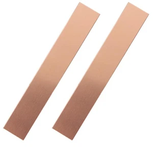2X (Anodo di rame puro 2 pezzi, 6 x 1 x 0,04 pollici (19 GA) 99,95% elevata purezza1790 - Foto 1 di 6