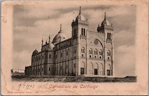 Tarjeta postal vintage de Túnez Cartago catedral de Cartago C318 - Imagen 1 de 2