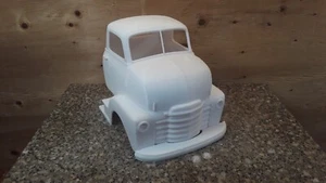 3D Printed RC CAR 50s Chevy COE Truck Cab 1/18 Body Cab Over Engine 5.5" Wide - Picture 1 of 5