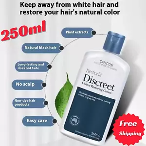 Crema restauradora de color de cabello Restoria Discreta 250 ml cubierta de cabello gris envío gratuito - Imagen 1 de 8