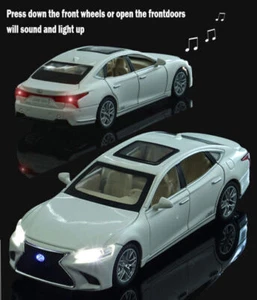 1:32 Lexus LS500h Kids Collection Sound&Light Toy Car Diecast Model Alloy Gifts - Picture 1 of 15