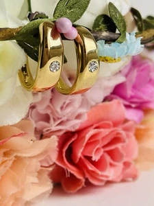 Orecchini Morellato Con Diamantino Mezza Campanella Oro - Foto 1 di 9