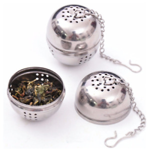 Tea ball Loose Tea Leaf Strainer Herbal Spice Infuser Filter Diffuse fine mesh 
