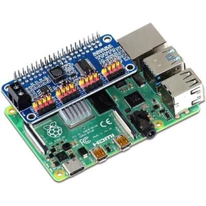 16 Channel 12-bit Servo Driver - I2C Interface Servo Driver HAT for Raspberry Pi - Picture 1 of 5