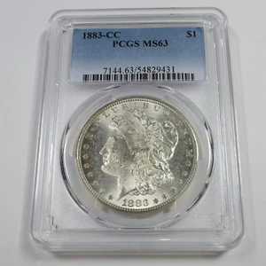 1883 CC CARSON CITY PCGS MS63 - Silver Morgan Dollar $1 US Coin #54707A - Picture 1 of 3